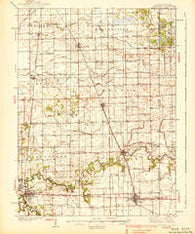 Watseka Illinois Historical topographic map, 1:62500 scale, 15 X 15 Minute, Year 1939