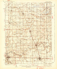 Watseka Illinois Historical topographic map, 1:62500 scale, 15 X 15 Minute, Year 1939