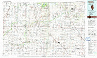 Watseka Illinois Historical topographic map, 1:100000 scale, 30 X 60 Minute, Year 1990