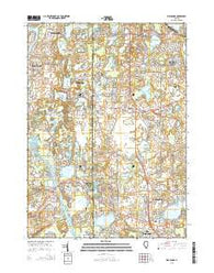 Wauconda Illinois Current topographic map, 1:24000 scale, 7.5 X 7.5 Minute, Year 2015