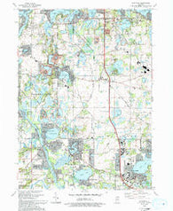 Wauconda Illinois Historical topographic map, 1:24000 scale, 7.5 X 7.5 Minute, Year 1993