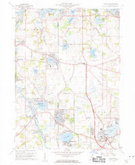 Wauconda Illinois Historical topographic map, 1:24000 scale, 7.5 X 7.5 Minute, Year 1960