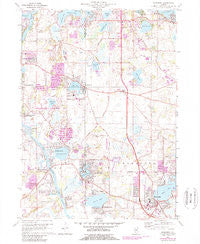 Wauconda Illinois Historical topographic map, 1:24000 scale, 7.5 X 7.5 Minute, Year 1960
