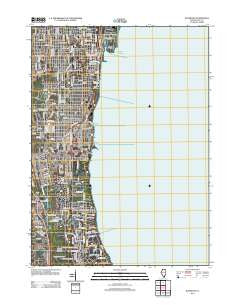 Waukegan Illinois Historical topographic map, 1:24000 scale, 7.5 X 7.5 Minute, Year 2012