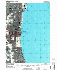 Waukegan Illinois Historical topographic map, 1:24000 scale, 7.5 X 7.5 Minute, Year 1998