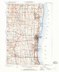 Waukegan Illinois Historical topographic map, 1:62500 scale, 15 X 15 Minute, Year 1906