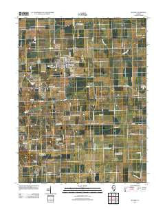 Waverly Illinois Historical topographic map, 1:24000 scale, 7.5 X 7.5 Minute, Year 2012