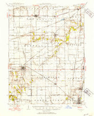 Waverly Illinois Historical topographic map, 1:62500 scale, 15 X 15 Minute, Year 1924