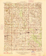 Wayne City Illinois Historical topographic map, 1:62500 scale, 15 X 15 Minute, Year 1947