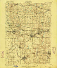 Weaton Illinois Historical topographic map, 1:62500 scale, 15 X 15 Minute, Year 1908