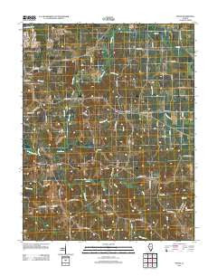 Welge Illinois Historical topographic map, 1:24000 scale, 7.5 X 7.5 Minute, Year 2012