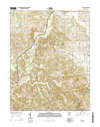 Welge Illinois Current topographic map, 1:24000 scale, 7.5 X 7.5 Minute, Year 2015