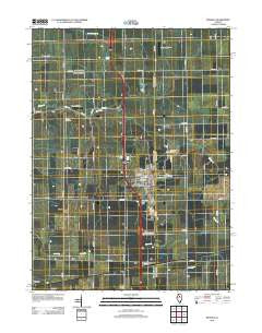 Wenona Illinois Historical topographic map, 1:24000 scale, 7.5 X 7.5 Minute, Year 2012