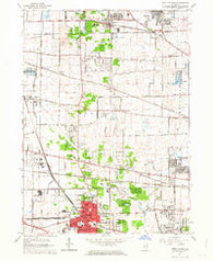 West Chicago Illinois Historical topographic map, 1:24000 scale, 7.5 X 7.5 Minute, Year 1962