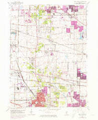 West Chicago Illinois Historical topographic map, 1:24000 scale, 7.5 X 7.5 Minute, Year 1962