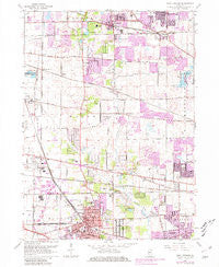 West Chicago Illinois Historical topographic map, 1:24000 scale, 7.5 X 7.5 Minute, Year 1962