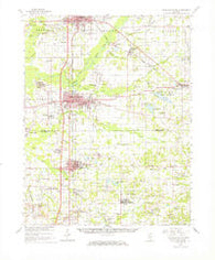 West Frankfort Illinois Historical topographic map, 1:62500 scale, 15 X 15 Minute, Year 1963