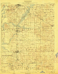 West Frankfort Illinois Historical topographic map, 1:62500 scale, 15 X 15 Minute, Year 1909