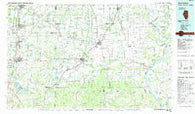 West Frankfort Illinois Historical topographic map, 1:100000 scale, 30 X 60 Minute, Year 1984