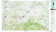 West Frankfort Illinois Historical topographic map, 1:100000 scale, 30 X 60 Minute, Year 1987