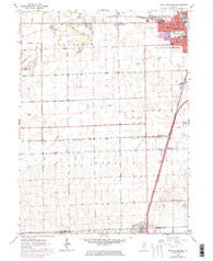 West Kankakee Illinois Historical topographic map, 1:24000 scale, 7.5 X 7.5 Minute, Year 1964
