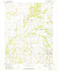 West Salem Illinois Historical topographic map, 1:24000 scale, 7.5 X 7.5 Minute, Year 1971