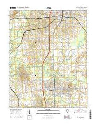 West Frankfort Illinois Current topographic map, 1:24000 scale, 7.5 X 7.5 Minute, Year 2015