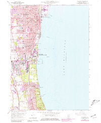 Weukegan Illinois Historical topographic map, 1:24000 scale, 7.5 X 7.5 Minute, Year 1960