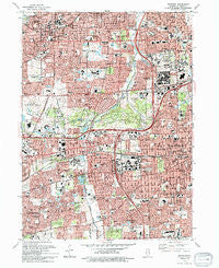 Wheaton Illinois Historical topographic map, 1:24000 scale, 7.5 X 7.5 Minute, Year 1993