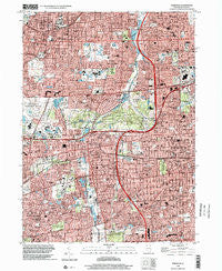 Wheaton Illinois Historical topographic map, 1:24000 scale, 7.5 X 7.5 Minute, Year 1998