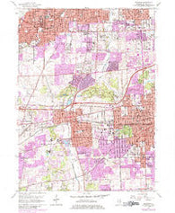 Wheaton Illinois Historical topographic map, 1:24000 scale, 7.5 X 7.5 Minute, Year 1962
