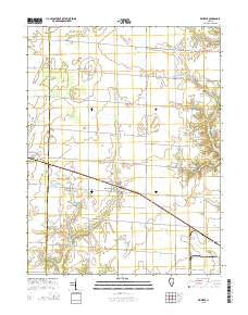 Wheeler Illinois Current topographic map, 1:24000 scale, 7.5 X 7.5 Minute, Year 2015