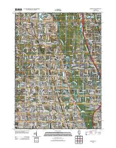 Wheeling Illinois Historical topographic map, 1:24000 scale, 7.5 X 7.5 Minute, Year 2012