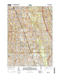 Wheeling Illinois Current topographic map, 1:24000 scale, 7.5 X 7.5 Minute, Year 2015