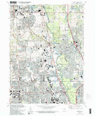Wheeling Illinois Historical topographic map, 1:24000 scale, 7.5 X 7.5 Minute, Year 1993