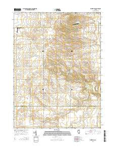 Whitefield Illinois Current topographic map, 1:24000 scale, 7.5 X 7.5 Minute, Year 2015