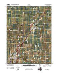 Williamsville Illinois Historical topographic map, 1:24000 scale, 7.5 X 7.5 Minute, Year 2012