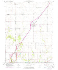 Williamsville Illinois Historical topographic map, 1:24000 scale, 7.5 X 7.5 Minute, Year 1966