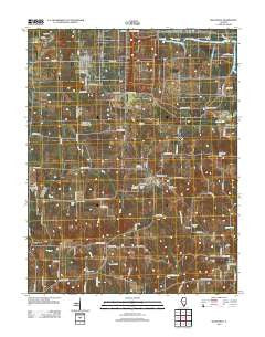 Willisville Illinois Historical topographic map, 1:24000 scale, 7.5 X 7.5 Minute, Year 2012