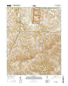 Willisville Illinois Current topographic map, 1:24000 scale, 7.5 X 7.5 Minute, Year 2015