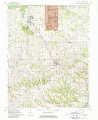 Willisville Illinois Historical topographic map, 1:24000 scale, 7.5 X 7.5 Minute, Year 1968