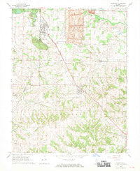 Willisville Illinois Historical topographic map, 1:24000 scale, 7.5 X 7.5 Minute, Year 1968