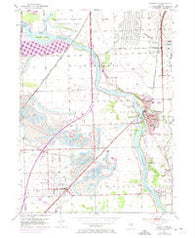 Wilmington Illinois Historical topographic map, 1:24000 scale, 7.5 X 7.5 Minute, Year 1954