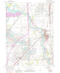 Wilmington Illinois Historical topographic map, 1:24000 scale, 7.5 X 7.5 Minute, Year 1954