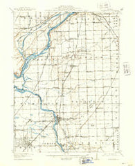 Wilmington Illinois Historical topographic map, 1:62500 scale, 15 X 15 Minute, Year 1918