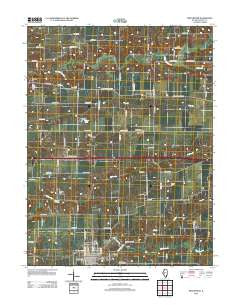 Winchester Illinois Historical topographic map, 1:24000 scale, 7.5 X 7.5 Minute, Year 2012