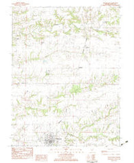 Winchester Illinois Historical topographic map, 1:24000 scale, 7.5 X 7.5 Minute, Year 1983