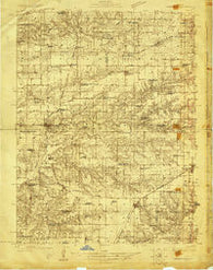 Winchester Illinois Historical topographic map, 1:48000 scale, 15 X 15 Minute, Year 1924