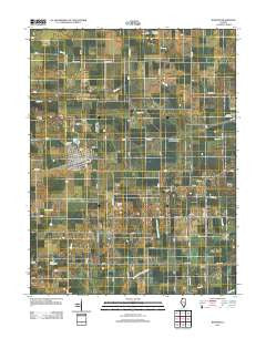 Windsor Illinois Historical topographic map, 1:24000 scale, 7.5 X 7.5 Minute, Year 2012