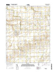 Windsor Illinois Current topographic map, 1:24000 scale, 7.5 X 7.5 Minute, Year 2015